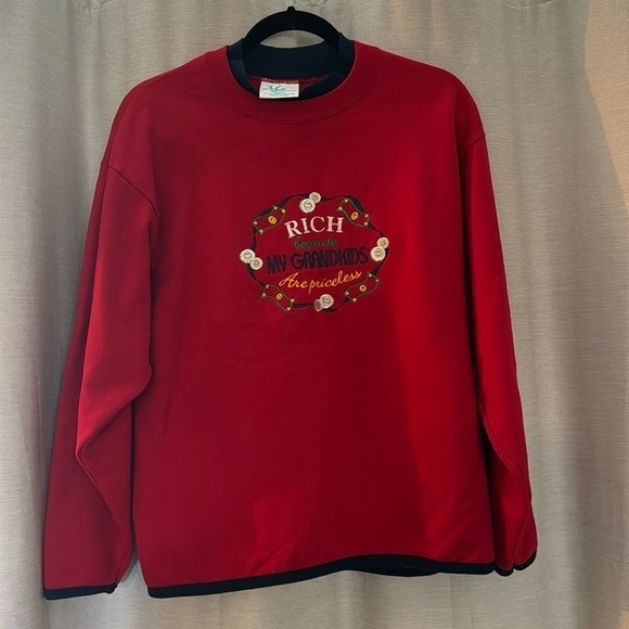 VINTAGE GRANDMA CREWNECK SWEATER (M) - Picture 1 of 4